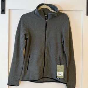 REI Heather Gray Fleece Jacket, NWT